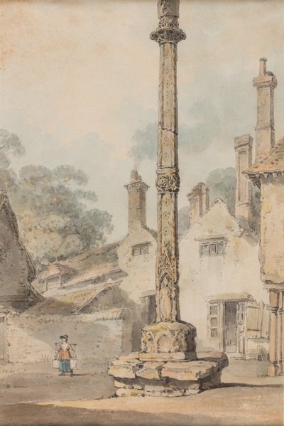 Venkovský kříž, asi 1850 (akvarel na papíře) od Joseph Mallord William Turner