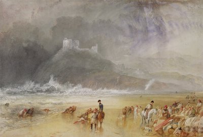 Hrad Criccieth, Severní Wales, kolem roku 1835 od Joseph Mallord William Turner