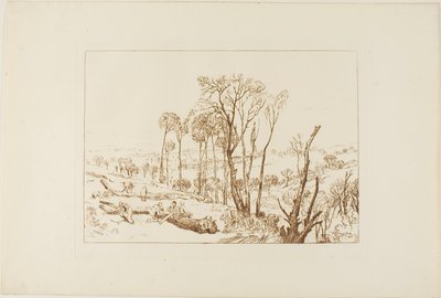 Crowhurst, deska 76 z Liber Studiorum od Joseph Mallord William Turner