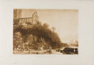 Dumblain Abbey, deska 56 z Knihy studií od Joseph Mallord William Turner