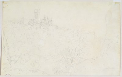 Durham, c.1801 (tužka na papíře) od Joseph Mallord William Turner