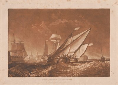 Vjezd do přístavu v Calais od Joseph Mallord William Turner