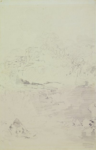 Falls of the Clyde, c.1801 (tužka na papíře) od Joseph Mallord William Turner