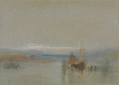 Rybářské lodě se uklidnily u le Havre od Joseph Mallord William Turner