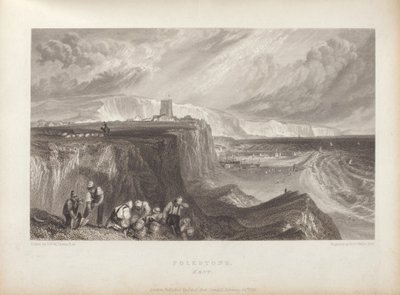 Folkestone, Kent, vázaný v malebných výhledech na jižním pobřeží Anglie od Joseph Mallord William Turner