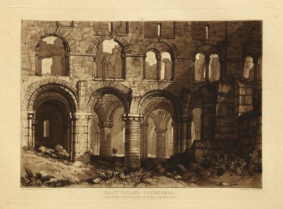 Katedrála na Holy Island od Joseph Mallord William Turner