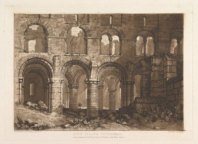 Katedrála Svatého ostrova Liber Studiorum, část III, deska 11, 20. února 1808. od Joseph Mallord William Turner