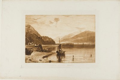 Inverary Pier, deska 35 od Liber Studiorum od Joseph Mallord William Turner