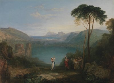 Lake Avernus: Aeneas a Cumaean Sibyl od Joseph Mallord William Turner