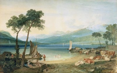 Ženevské jezero a Mont Blanc od Joseph Mallord William Turner