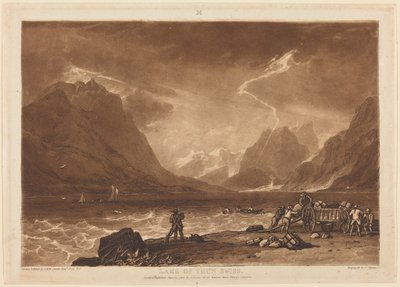 Thunské jezero od Joseph Mallord William Turner