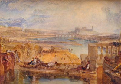 Lancaster, z akvaduktového mostu, c1825 od Joseph Mallord William Turner