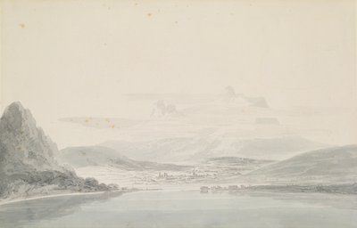 Krajina podle Johna Roberta Cozense (1752-99) (tužka a akvarel na papíře) od Joseph Mallord William Turner