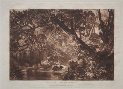 Liber Studiorum: Aesacus a Hesperie. od Joseph Mallord William Turner