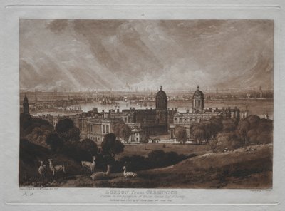 Liber Studiorum: Londýn z Greenwiche od Joseph Mallord William Turner