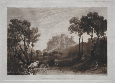 Liber Studiorum: Zámek nad loukami. od Joseph Mallord William Turner