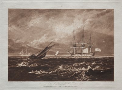 Liber Studiorum: The Leader Sea-piece. od Joseph Mallord William Turner