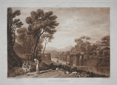 Liber Studiorum: Žena a tamburína. od Joseph Mallord William Turner