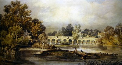 Maidenhead Bridge (akvarel na papíře) od Joseph Mallord William Turner