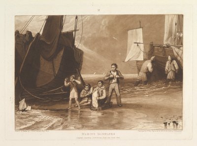 Marine Dabblers Liber Studiorum, část VI, deska 29, červen 1811. od Joseph Mallord William Turner