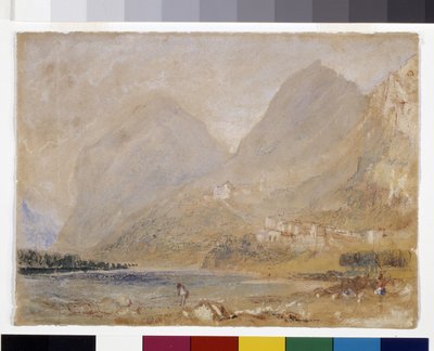 Martinswand, Nedaleko Innsbrucku (akvarel a kvaš na šedém papíře) od Joseph Mallord William Turner