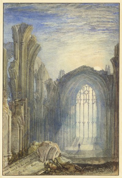 opatství Melrose od Joseph Mallord William Turner