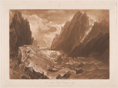 Mer de Glace, Údolí Chamonix, Savojsko od Joseph Mallord William Turner