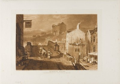Morpeth, deska 21 z Knihy studií od Joseph Mallord William Turner