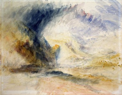 Hora Svatého Gotharda (akvarel na papíře) od Joseph Mallord William Turner