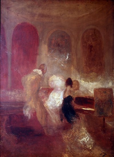 Hudební večírek, hrad East Cowes, kolem roku 1835 od Joseph Mallord William Turner