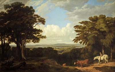 Newnham-on-Severn, Gloucestershire, od Dean Hill od Joseph Mallord William Turner