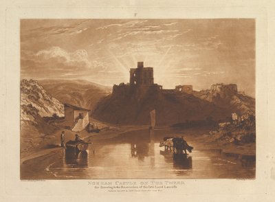 Hrad Norham na Tweed Liber Studiorum, část XII, deska 57, 1. ledna 1816. od Joseph Mallord William Turner