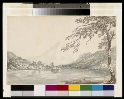 Na řece Aar mezi jezerem Unterseen a Brienzským jezerem od Joseph Mallord William Turner