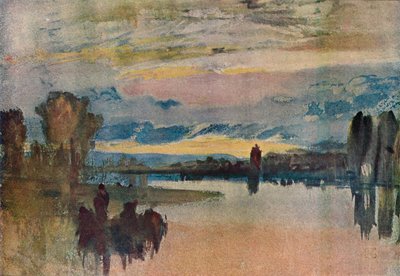 Na jezeře v Petworthu - večer, 1909 od Joseph Mallord William Turner