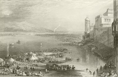 Poutníci na posvátném veletrhu Hurdwar od Joseph Mallord William Turner