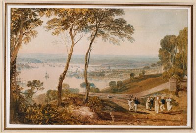 Plymouth Dock, z blízkosti Mount Edgecumbe od Joseph Mallord William Turner