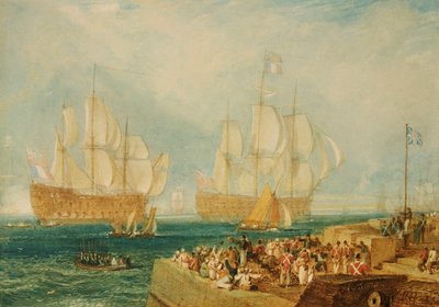 Plymouth Harbour: Tažení ve francouzských cenách od Joseph Mallord William Turner