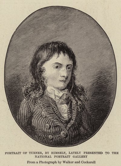 Portrét Turnera, sám, v poslední době představený do National Portrait Gallery od Joseph Mallord William Turner