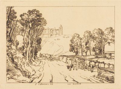 Kopec svaté Kateřiny poblíž Guildfordu od Joseph Mallord William Turner