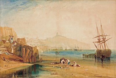 Scarborough, ráno, chlapci chytají kraby, c. 1810 od Joseph Mallord William Turner