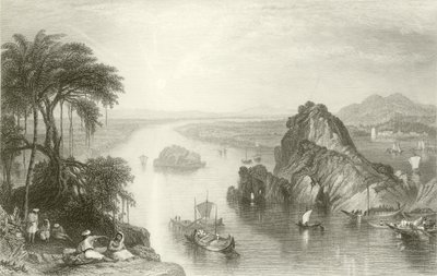 Scéna v Colgongu na Ganze od Joseph Mallord William Turner