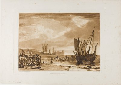 Scéna na francouzském pobřeží, deska 4 z Liber Studiorum od Joseph Mallord William Turner