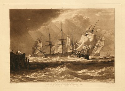 Lodě ve vánku od Joseph Mallord William Turner