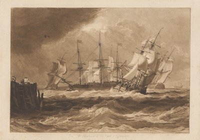 Lodě v lehkém vánku od Joseph Mallord William Turner