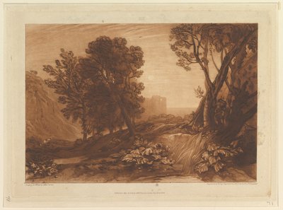 Samota aneb The Reading Magdalen Liber Studiorum, část XI, deska 53, 12. května 1814. od Joseph Mallord William Turner