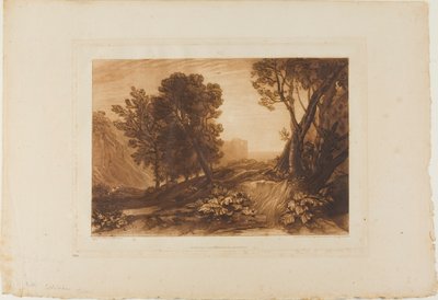 Samota, deska 53 z Knihy studií od Joseph Mallord William Turner