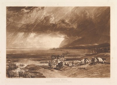 Solway Moss Liber Studiorum, část XI, deska 52, 1. ledna 1816. od Joseph Mallord William Turner