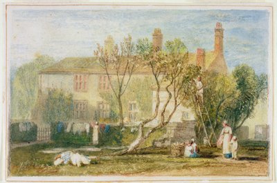 Steeton Manor House, poblíž Farnley, cca 1815-18 (wc na papíře) od Joseph Mallord William Turner