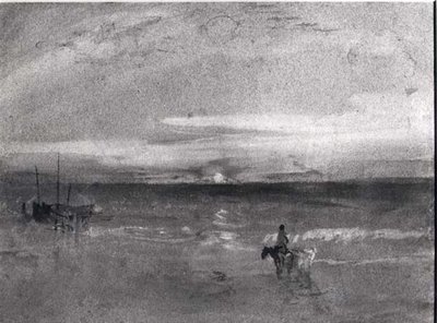 Západ slunce (akvarel) (č/b fotografie) od Joseph Mallord William Turner