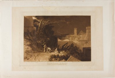 Desátá egyptská rána, deska 61 od Liber Studiorum od Joseph Mallord William Turner
